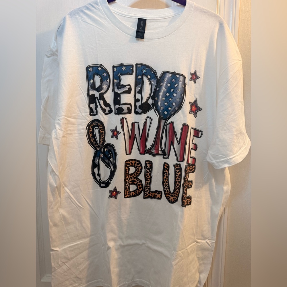 J. Coons-Red, Wine and Blue Cotton Tshirt